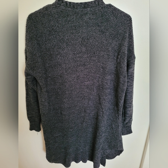 American Eagle Outfitters Knit Gray Long Cardigan Sweater Size Small - Picture 2 of 5
